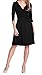 Glamour Empire Women's Knee Length 3/4 Sleeve Viscose Circle Dress 282 (Black, US 14, 2XL)