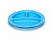 Green Eats 2 Pack Divided Plates, Blue