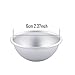 Caydo 3 Sets of Metal DIY Bath Bomb Mold 2.37 Inch for Crafting Your Own Fizzles
