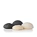 Art Naturals Konjac Facial Sponge Set - 2 Pack (Charcoal Black & Natural White)100% Natural Great for Sensitive, Oily & Acne Prone Skin -Best Beauty Facial Scrub for gentle deep cleaning & exfoliation