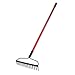 Bully Tools 92309 12-Gauge 16-Inch Bow Rake with Fiberglass Handle and 16 Steel Tines, 58-Inch primary