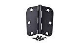 (Pack of 50) Kesler 3 1/2 Inch Oil Rubbed Bronze Door Hinges (5/8" Radius Corners)