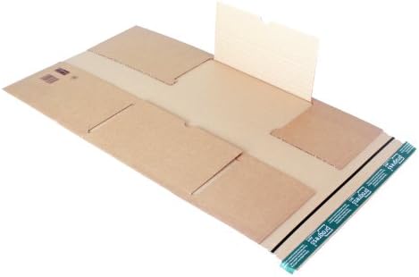 progressPACK PP VB05.06 Premium - Universal Double-Walled Shipping Envelopes (Set of 20) - Corrugated Cardboard - DIN A3-430 x 310 x up to 90 mm - Brown