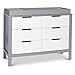 Carter's by DaVinci Colby 6-Drawer Dresser in Grey and White