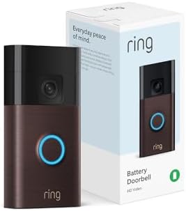 Ring Battery Doorbell | Home or business security with Head-to-Toe Video, Live View with Two-Way Talk, and Motion Detection & Alerts (newest model), Venetian Bronze