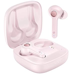 Wireless-Earbuds-Boltune-Bluetooth-V52-Earbuds-with-4-Microphones-in-Ear-Stereo-Crystal-Clear-Bluetooth-Headphones-USB-C-Quick-Charge-IPX8-Waterproof-40Hours-Playing-Time-SingleTwin-Mode-Pink Wireless Earbuds, Boltune Bluetooth V5.2 Earbuds with 4 Microphones in-Ear Stereo Crystal-Clear Bluetooth Headphones USB…