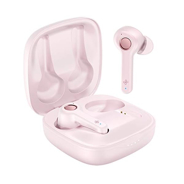 Wireless-Earbuds-Boltune-Bluetooth-V52-Earbuds-with-4-Microphones-in-Ear-Stereo-Crystal-Clear-Bluetooth-Headphones-USB-C-Quick-Charge-IPX8-Waterproof-40Hours-Playing-Time-SingleTwin-Mode-Pink Wireless Earbuds, Boltune Bluetooth V5.2 Earbuds with 4 Microphones in-Ear Stereo Crystal-Clear Bluetooth Headphones USB…