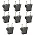 Inovat 8 PCS American USA to European Outlet Plug Adapter