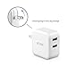 TROND Dual USB Travel Wall Charger (4.8A/24W) with Smart Charging and Foldable Plug, for Apple iPhone iPad, Samsung Galaxy, HTC Nexus Moto Blackberry, Bluetooth Speaker Headset & Power Bank