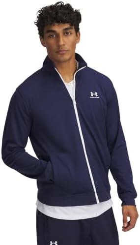 Champion mens Stadium Full Zip Jacket, Left Chest Script Jacket