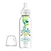 Dr. Brown's Natural Flow Anti-Colic Options+ Narrow Baby Bottle, Dream Adventure, 8 oz/250 mL, with Level 1 Slow Flow Nipple, 0m+, 4 Count (Pack of 1)