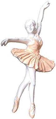 CoURTerzsl Baking Mold, Ballet Girl DIY Silicone Baking Mold Fondant Cake Sugarcraft Decorating Tool White