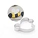 Cookie Cutters Set Stainless Bee Shapes for Kids Family Kitchen Baking Party Holiday Gatherings 4 Pack (Bee)