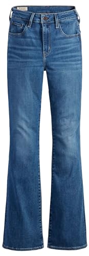 Levis 726 High Rise Flare Womens Jeans, Medium Indigo Worn In, 24W / 32L