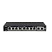 GW Security GWSW0802M 10/100Mbps 8 Port PoE Switch, Max 30W Each POE Port, 2 Uplink Gigabit Port, Up to 820FT Transmission Distance, Lighting Protection