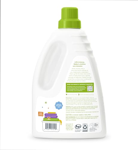Babyganics 3X Baby Laundry Detergent, HE compatible, Stain-Fighting, Fragrance Free, 60 Fl photo 12