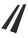 Capparis Kitchen Silicone Stove Counter Gap Cover, Easy Clean Heat Resistant Wide & Long Gap Filler, Seals Spills Between Counter, Stovetop, Oven, Washer & Dryer, Set of 2 (21 Inches, Black) primary