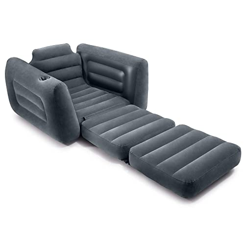 Intex Queen Size Inflatable PullOut Sofa Bed Couch and Chair Sleeper