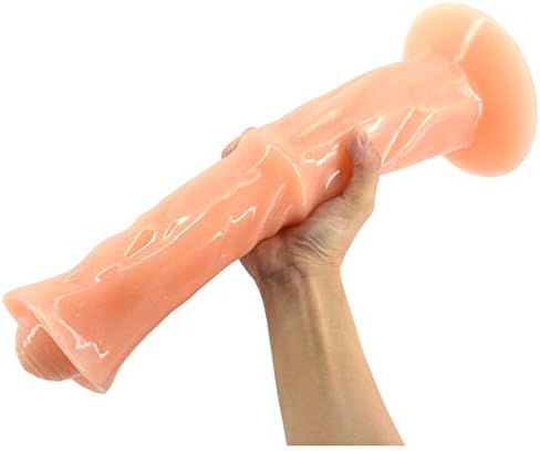 FEIXIABaB 13.7 Inch Simulation Safe Small Materials Realistic Lifelike Massage G Toys for Women Men Begain D'îD&lő Tools with Suction Cup，Flesh