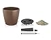 Lechuza Classico Color 28 Self-Watering Garden Planter, Nutmeg Matte, 11