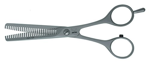 Kretzer Classic 5.5 Inch Hair Texturizing /Thinning Scissors, 5 Teeth, Removable Finger Rest (57614z05) - Made in Germany