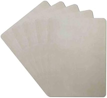 No Ink Needed Tattoo Skin Practice without Ink Rubber Blank Double Sides 8 x 6 Inch Tattooing and Microblading Eyebrow Tattoo Practice Skin for Tattoo Beginners, Experienced, Artists (5pcs-Blank)