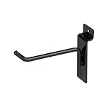 Econoco 4” Black Deluxe Hooks, Slatwall