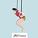 xFitness Wood Gymnastic Rings 9.25” Diameter Ring with Enhanced Flexible Buckles & Durable Adjustable Straps for Crossfit and Strength Training | Ring Pull Up, Dips, Muscle Up, Ring Row