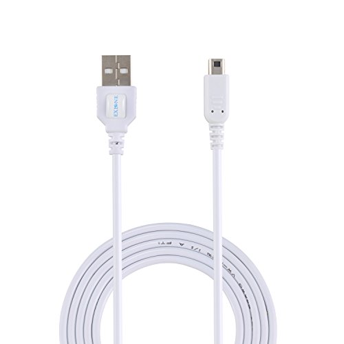 Exlene Nintendo 3DS USB Power Charge cable [Play while charging ] For Nintendo 3DS, 3DS XL, 2DS, 2DS XL LL, DSi, DSi XL (1.2M/4ft, white)