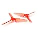 EMAX 12pcs AVAN 3024 Props 3inch 3-Blade PC Propellers 6CW 6CCW for fpv mini drone like Babyhawk-R (Transparent red)