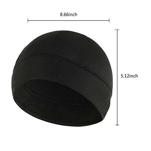 4 Pack Cycling Skull Caps Helmet Liner Cooling Caps Sweat Wicking Cycling Beanie Caps Chemo caps Dry Fit Sports Running Hat for Men Women Motorcycle Under Helmet Hard Hats Liner Hiking Exercise - Thumbnail 2