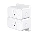 OMORC WiFi Smart Plug, Smart Home Automation, 2 Pack Mini Outlet with Timing Function, Remote Control Smart Socket Works with Amazon Alexa Echo, Google Assistant and IFTTT, No Hub Required, FCC