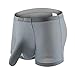 ALT 2017 Men 's Underwear Sexy Temptation Separation Ice Silk Translucent JJ Sets (Large, Grey)