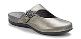 Vionic with Orthaheel Technology Womens Joan Mary Jane Mule Pewter Metallic Size 9