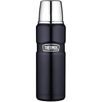 Thermos Stainless King 16 Ounce Compact Bottle, Midnight Blue
