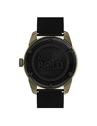 Reloj Movado Bold Dial Negro Goma para hombre 3600452