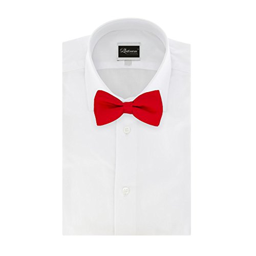 image for Mens Classic Pre-Tied Satin Formal Tuxedo Bowtie Adjustable Length Lar