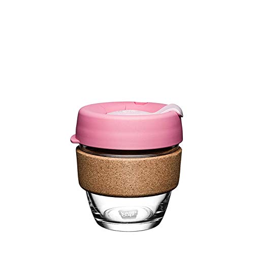 KeepCup Reusable Coffee Cup - Brew Tempered Glass and Natural Cork, S 8oz/227ml - Saskatoon