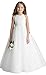 Chiffon Tulle Flower Girl Dress Junior Wedding Bridesmaid Dresses of Flower Girl A-line Ivory