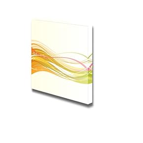 Canvas Prints Wall Art - Abstract Colorful Lines |Seamless Pattern Modern Wall Art Ready to Hang - 12" x 12"