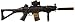 BBTac BT-M82 Airsoft Electric Gun Assault Rifle Fully Loaded AEG Automatic & Semi Full size, Black