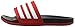adidas Women's Adilette Ultra Slides Athletic Sandal, Scarlet/White/Core Black, 8