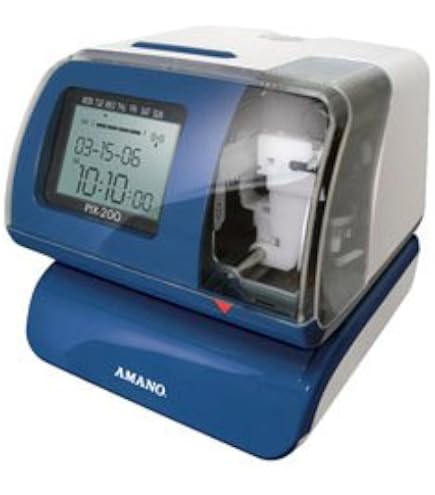 Amazon.com: AMANO PIX-200 ATOMIC - TIME CLOCK/DATE STAMP by AMANO