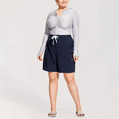 SYROKAN Sportief groot zwembord voor dames, sneldrogende shorts met tas - Image 4