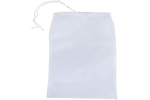 Milk Bag Filter Strainers Fine 200 Mesh Bag Reusable Nylon Cheesecloth Bag For Almond Nut Milk 20X30Cm,Nice Processed