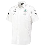 Mercedes Benz Formula 1 AMG Petronas Motorsports 2017 White Button Up Team Shirt (Medium)