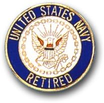 United States Navy Retired Lapel Pin