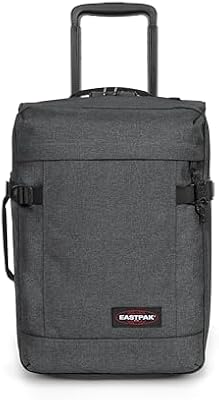 Tranverz XXS Valise Cabine (45 x 32 x 20 cm), Bagage à Main Léger avec Roues, Serrure TSA & Double Compartiment, Valise de Voyage Déperlante - BLACK DENIM
