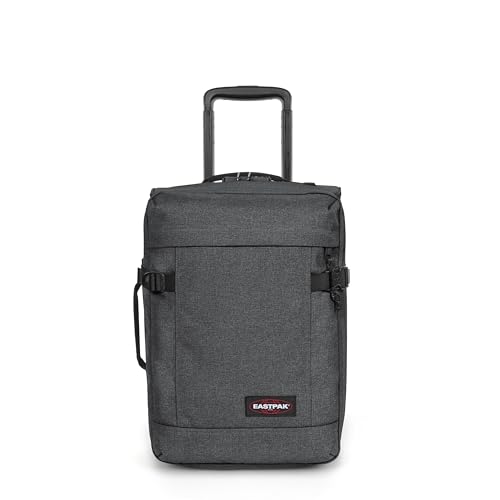 Tranverz XXS Kabinenkoffer (45 x 32 x 20 cm), Leichter Handgepäck Trolley mit Rollen, TSA-Schloss & Doppelfach, Wasserabweisender Reisekoffer - BLACK DENIM