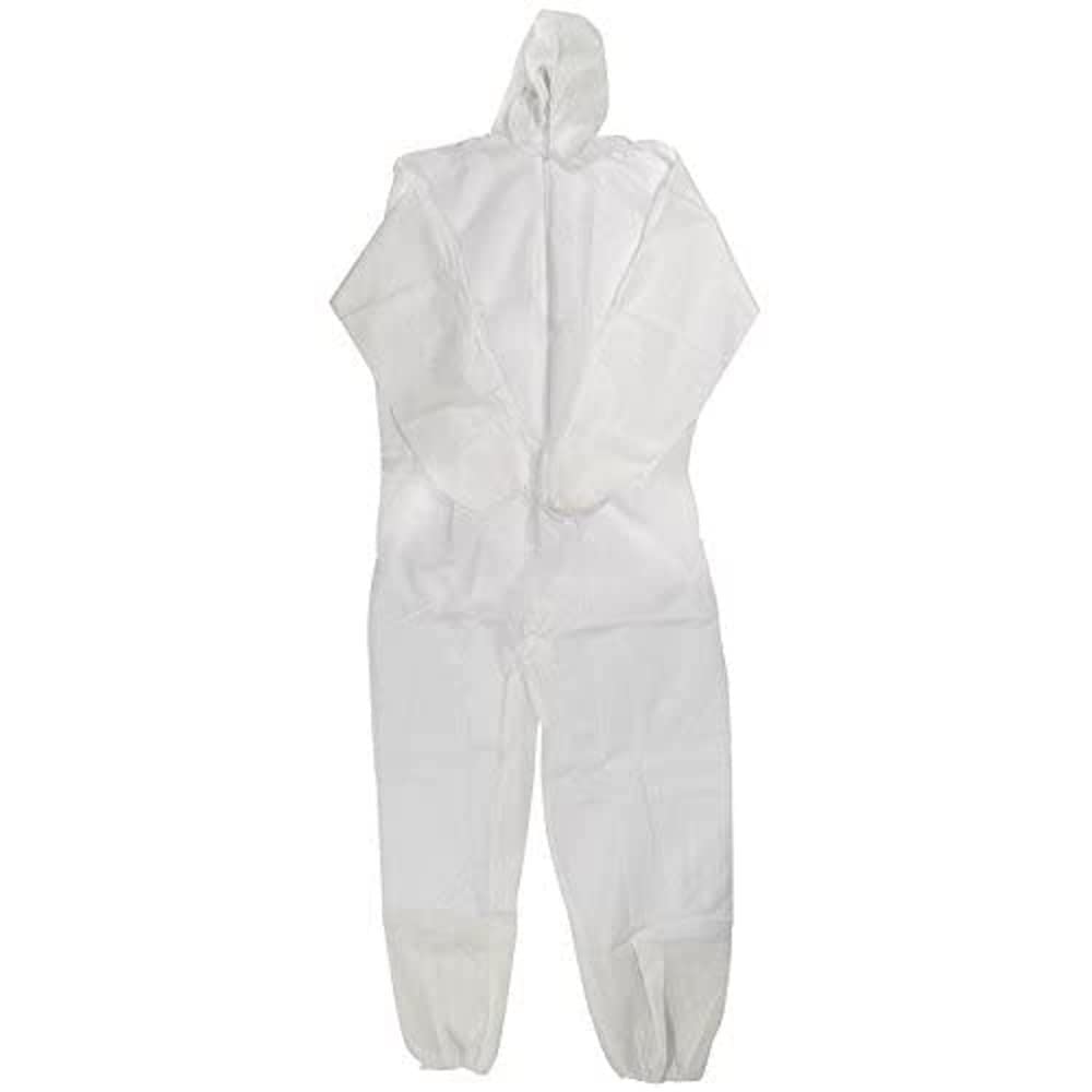Draper 82454 Disposable Coverall, White